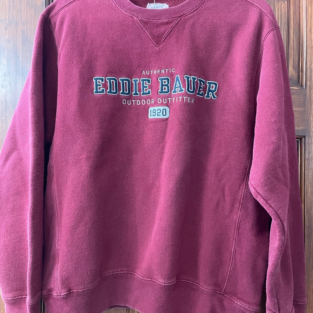 Eddie Bauer Men's Burgundy Sweater